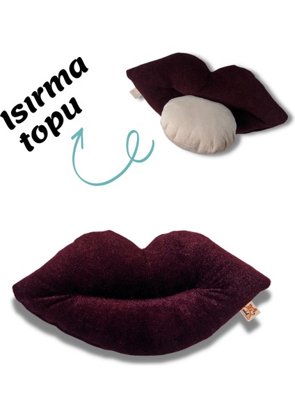 Lippy Sesli Dudak Köpek Oyuncağı + Bestie Çekiştirmeli Kemik Köpek Oyuncağı