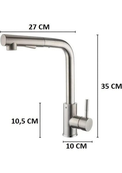 Rena Design Spiralli Mutfak Evye Bataryası Çift Modlu Tasarruf Fonksiyonlu Uzatmalı