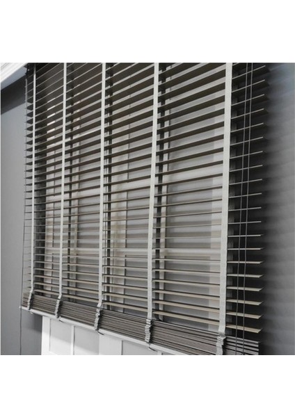 Wooden Blinds %100 Doğal Ahşap Jaluzi Perde 50mm, Alüminyum Kasalı Yüksek Kaliteli - Kurdelalı