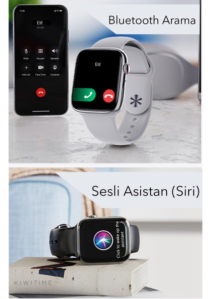 Watch HK10 Pro- A 2.2'' Ekran 45MM Kordon Kilidi Siri Nfc Bluetooth Arama Akıllı Saat fırsatları