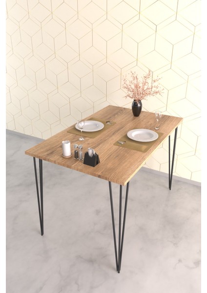 110X70 cm Ahşap Yemek ve Balkon Masası