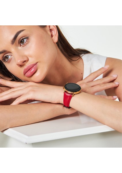 Huawei Watch Samsung Galaxy Watch Kadın Deri Kordon Huawei Gt Gt2 Gt3 42 Mm, Samsung Watch4 Watch5 Watch 6 Watch 5 Pro 40mm 43mm 44mm 45mm 46mm 47mm Active2 20MM Deri Kayış