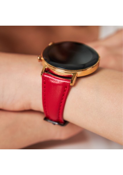 Huawei Watch Samsung Galaxy Watch Kadın Deri Kordon Huawei Gt Gt2 Gt3 42 Mm, Samsung Watch4 Watch5 Watch 6 Watch 5 Pro 40mm 43mm 44mm 45mm 46mm 47mm Active2 20MM Deri Kayış fiyatları