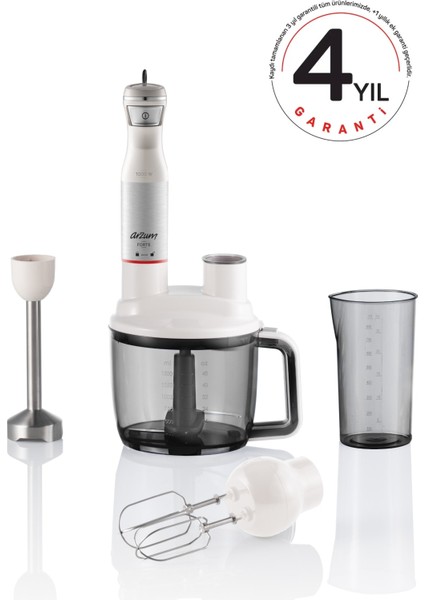 AR1157-B Forte 1000 Watt Multi Blender Seti - Beyaz