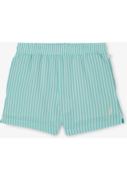 Nautıca Erkek Çocuk Yeşil Çizgili Şort Mayo TB35221T.3QM