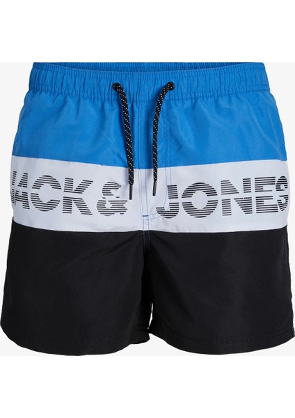 Jack & Jones Jpstfiji Jjswim Colorblock Sn Sarı Erkek Deniz Şortu 12227260-Super