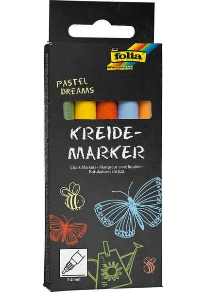 Tebeşir Kalem Markör Set 5li Pastel Dreams
