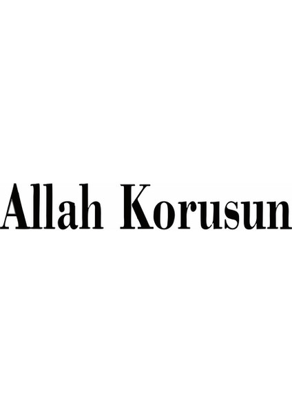 Allah Korusun Araba Sticker Siyah 18X2 cm fiyatları