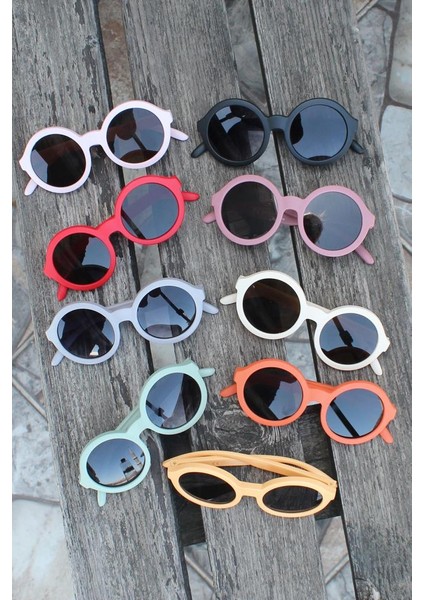 Çocuk Için Gri Yuvarlak Iskandinav Gözlük modelleri