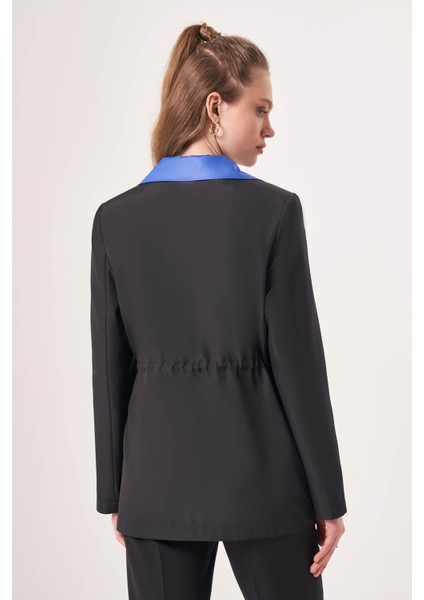 Garnili Paraşüt Siyah-Saks Ceket indirimleri