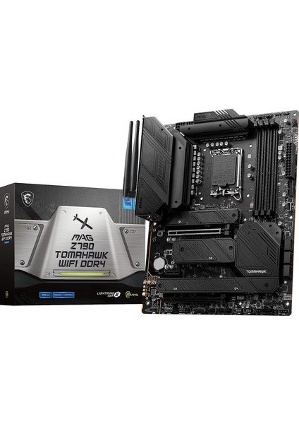 Msı Mag Z790 Tomahawk Wıfı Ddr4 Soket 1700 Ddr4 5333MHZ(OC) Pcı-E Gen4 M.2 Usb3.2 dp HDMI 1x2.5g Lan Wı-Fı 6e Atx