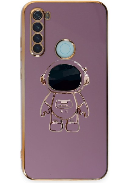 Xiaomi Redmi Note 8 Astronot Standlı Kılıf Mor