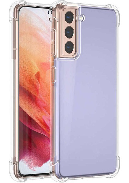 Samsung S21 Kılıf Şeffaf Olex Nitro Köşeli Silikon Kapak Kılıf