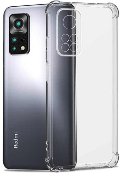 Redmi Note 11 Kılıf Şeffaf Olex Nitro Köşeli Silikon Kapak Kılıf