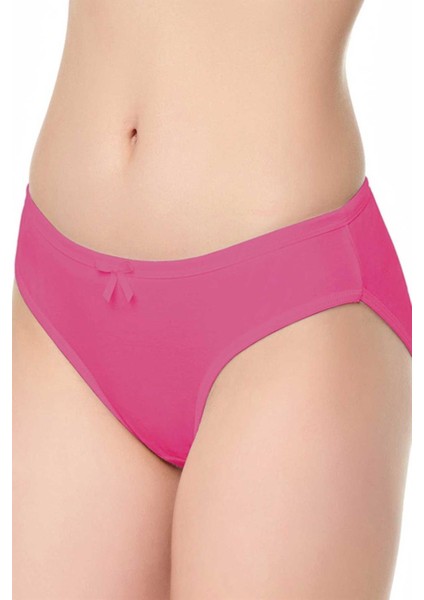 0678 Bayan Ince Bel Fiyonklu Bikini Fuşya