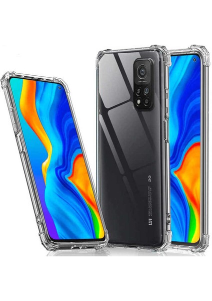 Xiaomi Mi 10T Pro / Mi 10T Kılıf Şeffaf Olex Nitro Köşeli Silikon Kapak Kılıf