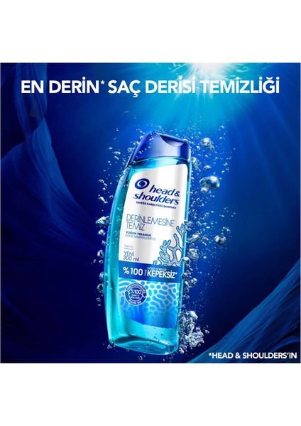 H&S Şampuan Derinlemesine Temiz Yoğun Ferahlik Deniz Mineralleri 300 Ml