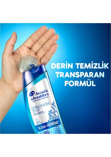 H&S Şampuan Derinlemesine Temiz Yoğun Ferahlik Deniz Mineralleri 300 Ml