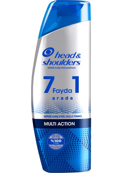 Head & Shoulders Şampuan 7 Fayda 1 Arada Multi Action Kepeğe Karşı Etkili Güçlü Formül 300 ml