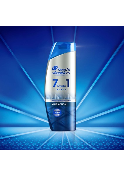 Head & Shoulders Şampuan 7 Fayda 1 Arada Multi Action Kepeğe Karşı Etkili Güçlü Formül 300 ml