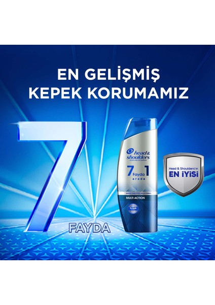 Head & Shoulders Şampuan 7 Fayda 1 Arada Multi Action Kepeğe Karşı Etkili Güçlü Formül 300 ml