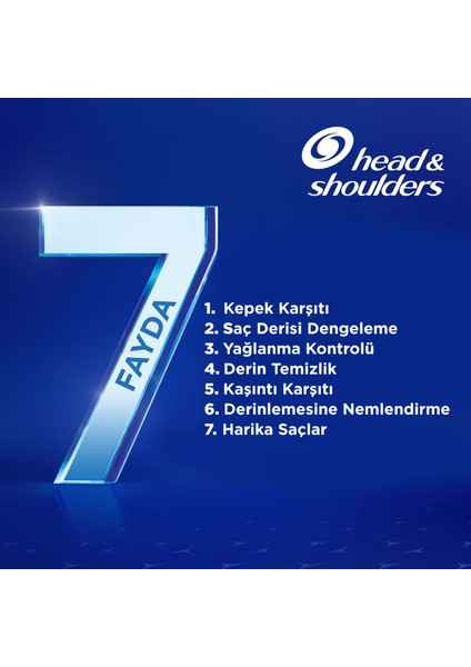 Head & Shoulders Şampuan 7 Fayda 1 Arada Multi Action Kepeğe Karşı Etkili Güçlü Formül 300 ml