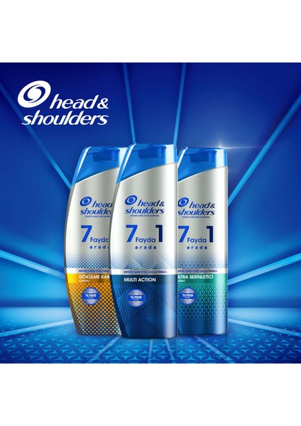 Head & Shoulders Şampuan 7 Fayda 1 Arada Multi Action Kepeğe Karşı Etkili Güçlü Formül 300 ml