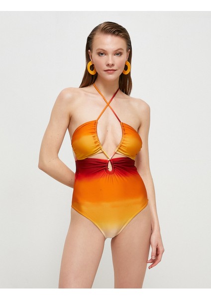 Şahika Ercümen XKoton - Boyundan Bağlamalı Pencere Detaylı Mayo fırsatları