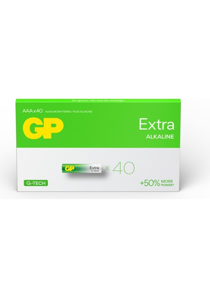 R03 Aaa Boy Extra Alkalin Ince Kalem Pil 40LI Paket GP24AXET-2EUECS40