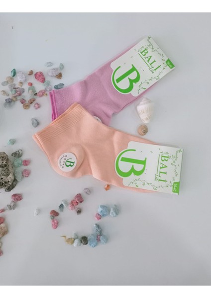 Bambu Bayan 6'lı Dikişsiz Patik Çorap