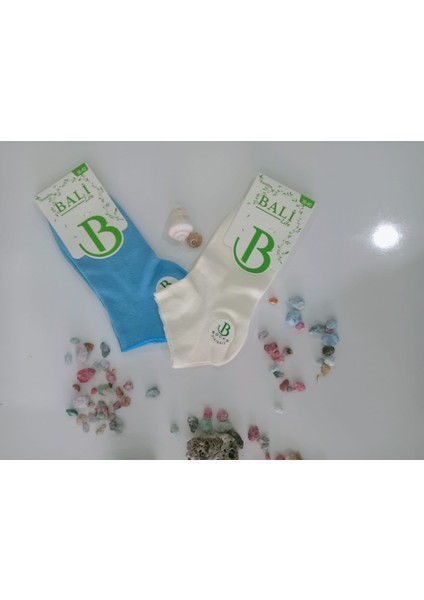 Bambu Bayan 6'lı Dikişsiz Patik Çorap