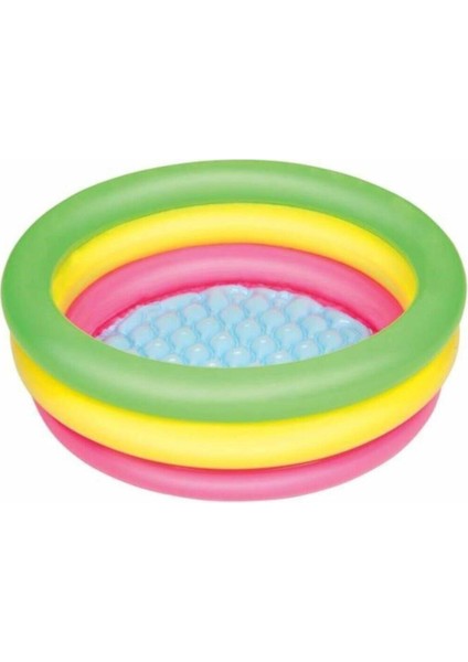 Şişme Havuz Bebekler Için 70 cm Çapı Şişme Tabanlı 70CM x 24 cm