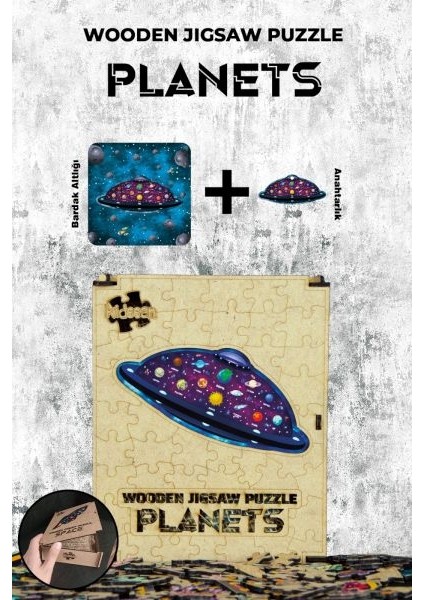 Ahşap Puzzle - Planets (97 Parça)