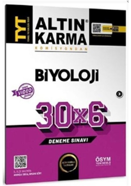 Altın Karma Tyt Biyoloji 30 x 6 Deneme