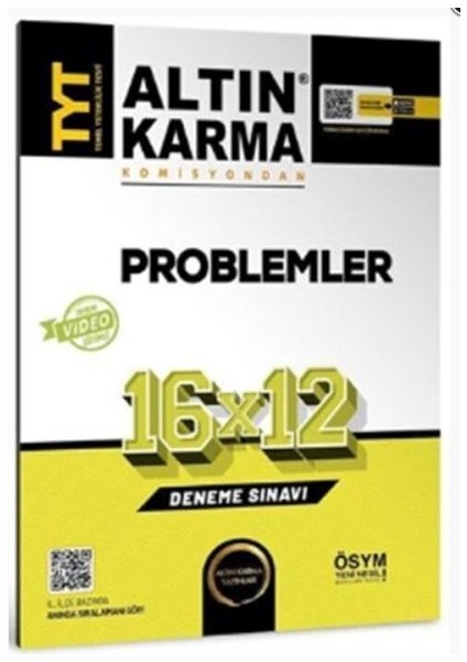 Altın Karma Tyt Problemler 16 x 12 Deneme