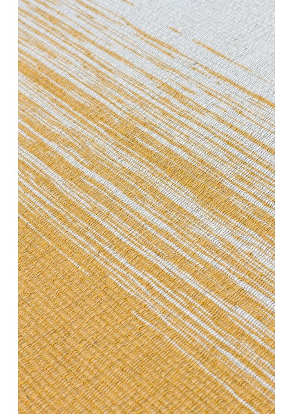 Arya Craft Arc 03 Grey Yellow Hav Toz Vermez Yıkanabilir Modern Desenli Dokuma Kilim