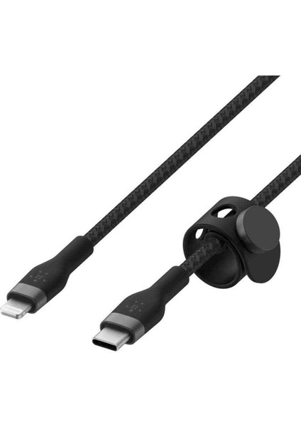 Boostcharge Pro Flex Örgülü Usb-C To Lightning Kablosu 2 Metre Siyah
