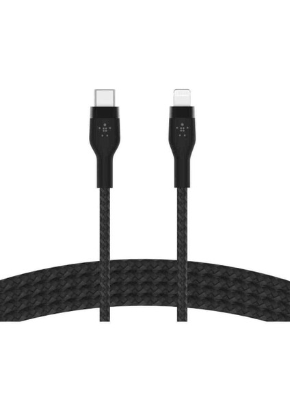 Boostcharge Pro Flex Örgülü Usb-C To Lightning Kablosu 2 Metre Siyah