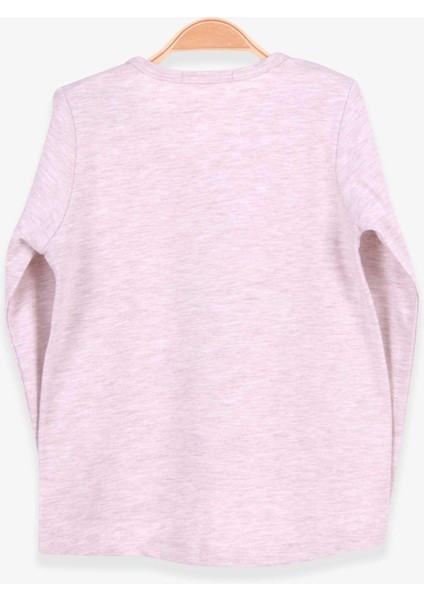 Kız Çocuk Uzun Kollu Tişört Kız Çocuk Baskılı 2-6 Yaş, Bej Melanj fiyatları