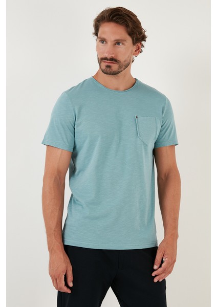 % 100 Pamuklu Slim Fit Bisiklet Yaka Cepli T Shirt Erkek T Shirt 5902000 modelleri