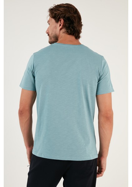 % 100 Pamuklu Slim Fit Bisiklet Yaka Cepli T Shirt Erkek T Shirt 5902000 indirimleri