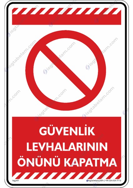 25x35cm/Etiket/Güvenlik Levhalarının Önünü Kapatma