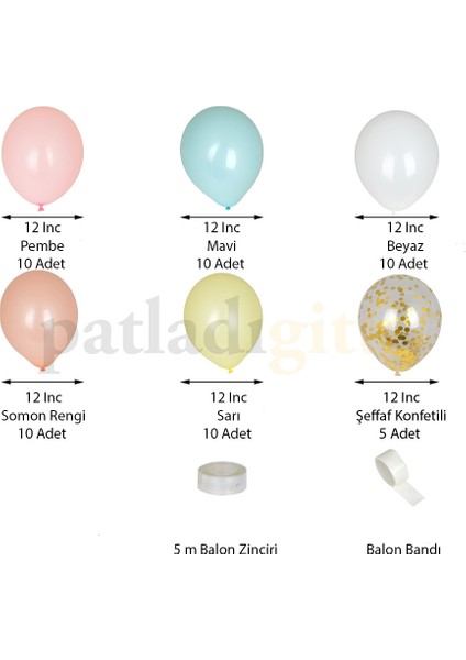 Pembe Mavi Beyaz Zinciri Seti Konsept 7 modelleri