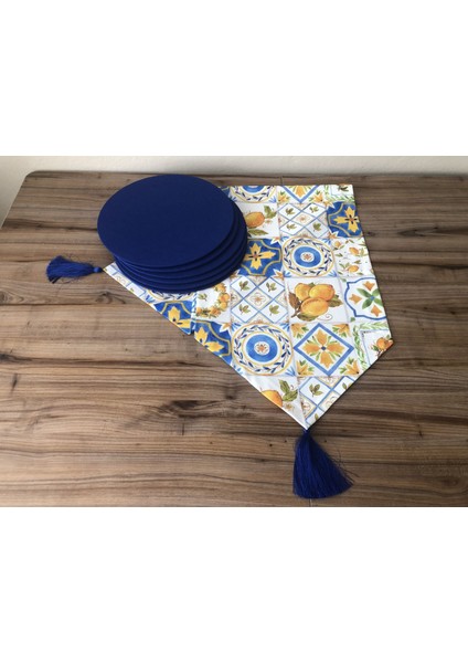 Limon Seramik Desenli Runner & Supla