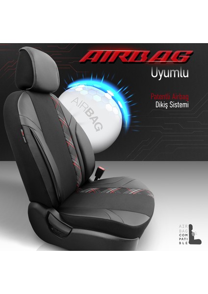 Horizon Design Yüksek Kalite Deri-Kumaş Özel Tasarım Universal Oto Koltuk Kılıfı Tam Set modelleri