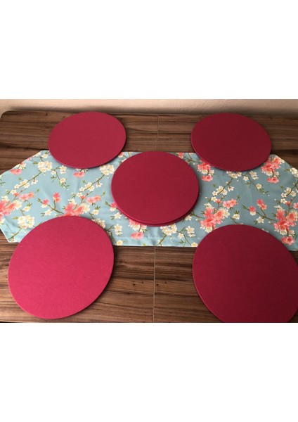 Trend Yuvam Mint Zemin Çiçek Desenli Runner & Supla modelleri