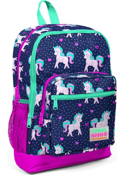 Kids Lacivert Pembe Unicorn Desenli Usb'li 2'li Okul Çanta Seti SET0223270 fiyatları