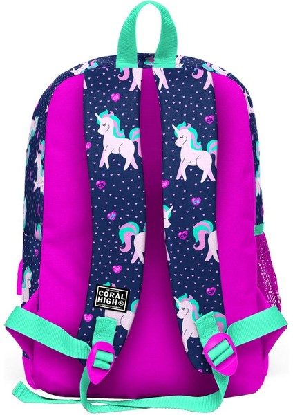 Kids Lacivert Pembe Unicorn Desenli Usb'li 2'li Okul Çanta Seti SET0223270 indirimleri