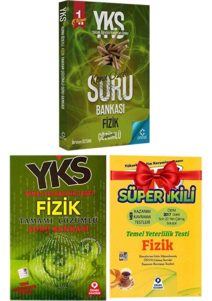Artınet YKS Fizik Soru Bankası+Örnek Fizik Soru Bankası+Örnek Fizik Süper Ikili