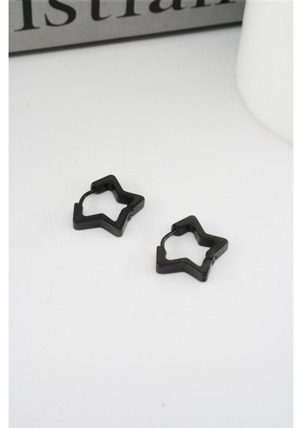 Kadın 316 L Paslanmaz Çelik 1,5 cm Yıldız Model Küpe fiyatları